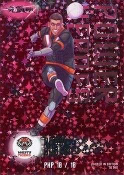 2023 NRL Traders Titanium - Power Heroes Pink #PHP18 Adam Doueihi Front